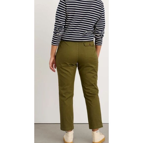 Alex Mill olive Boy Pleated Chino size 2 - Picture 2 of 6